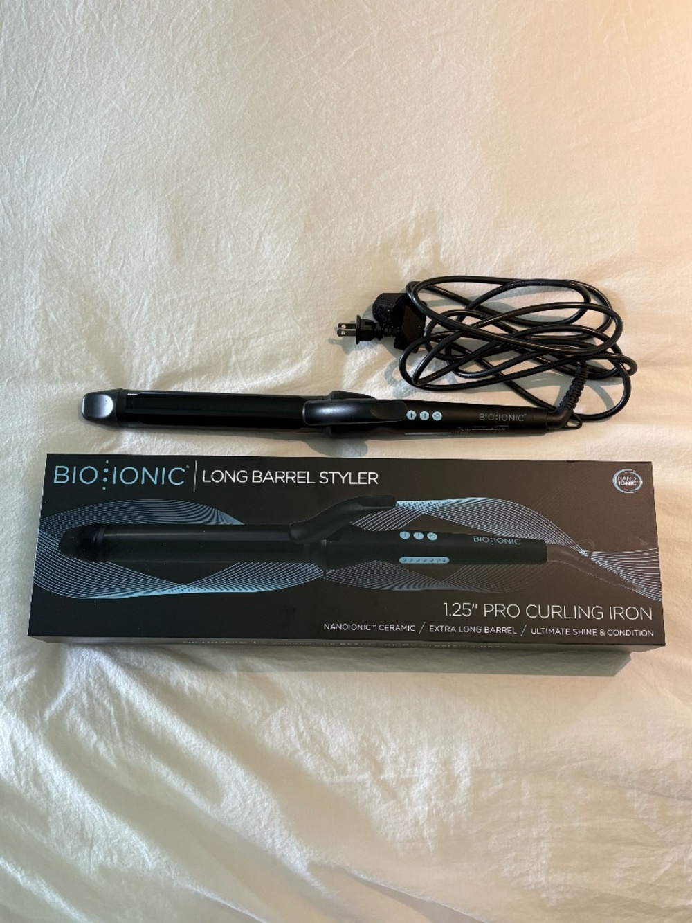Bio Ionic Long Barrel Curling Iron 1.25"